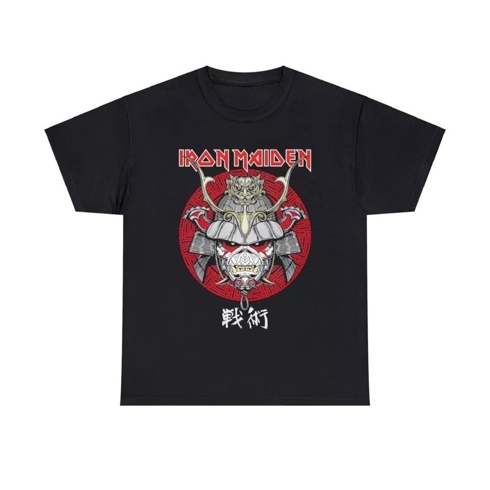 Iron Maiden Senjutsu Samurai Metal Album Graphic T-Shirt